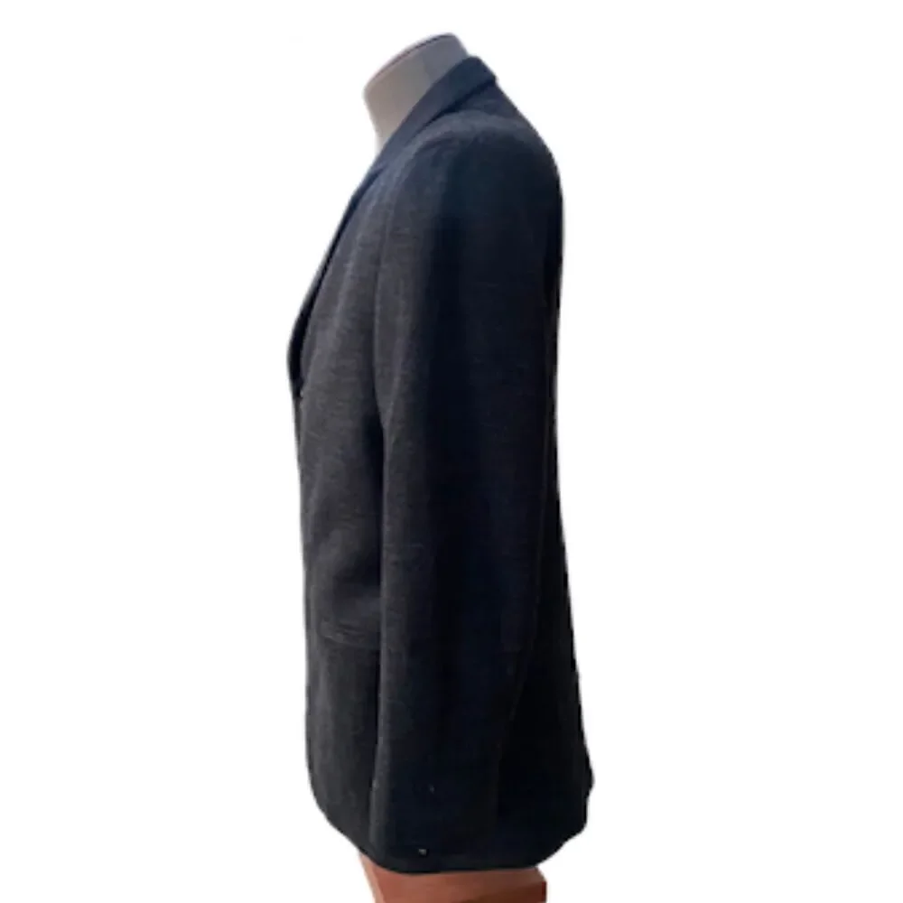 J. Ferrar Vintage 100% Wool 3-Button Blazer 40R Deep Gray Lined